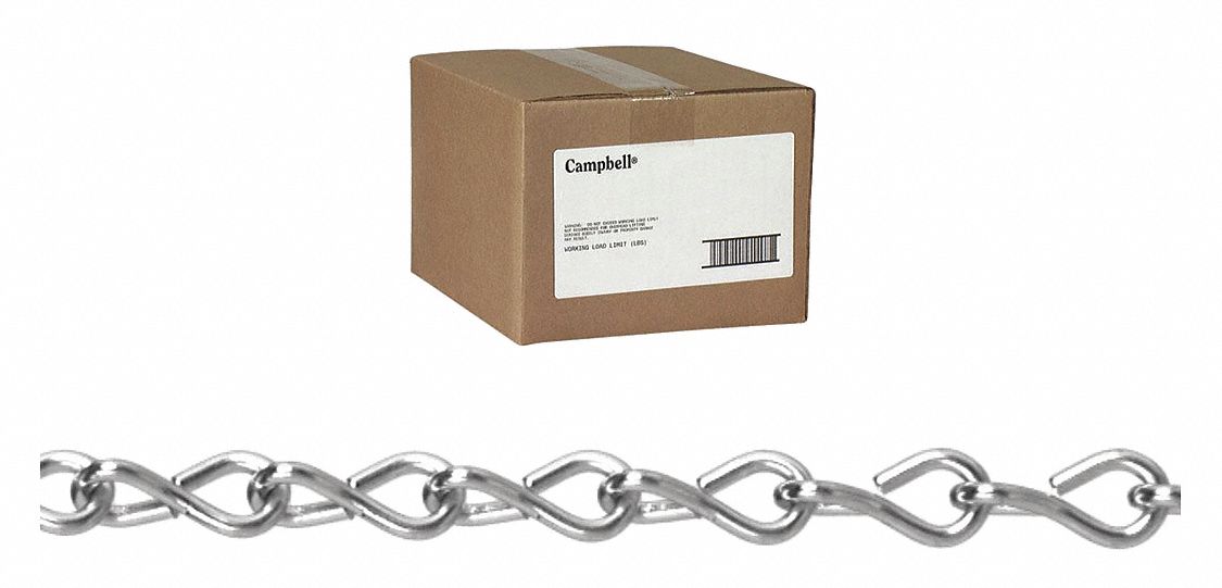 NO.8 SINGLE STEEL JACK CHAIN 100 FT CT
