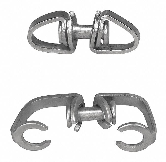 1/0 2/0 Open Eye Swivel Zinc Pl