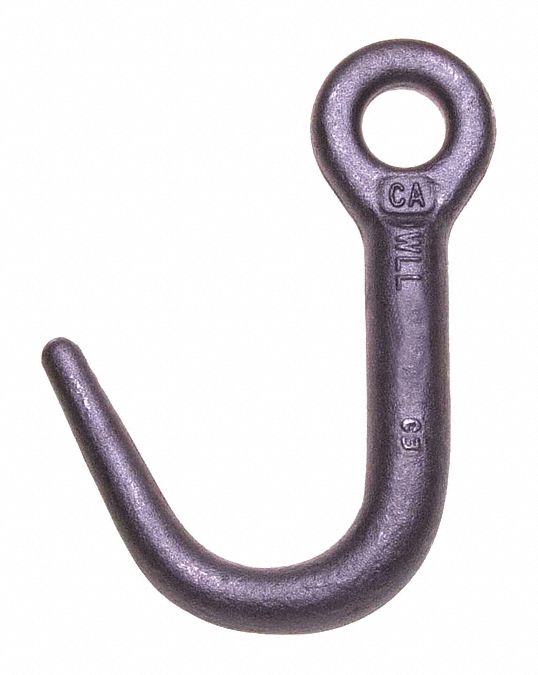24F564 - 1In Cam-Alloy J-Hook Style A Bright Bulk