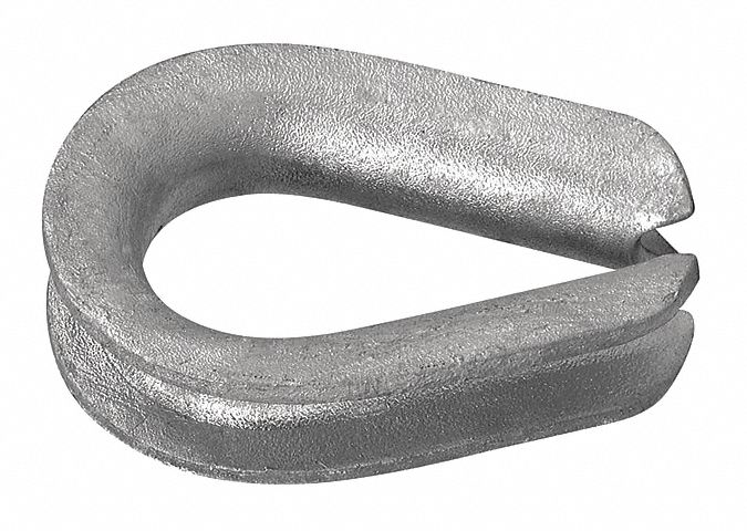 1/2In Heavy Wire Rope Thimble Galvanized