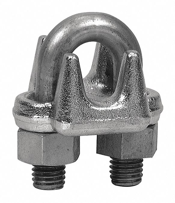 24G188 - 1/4In Stainless Steel Wire Rope Clip