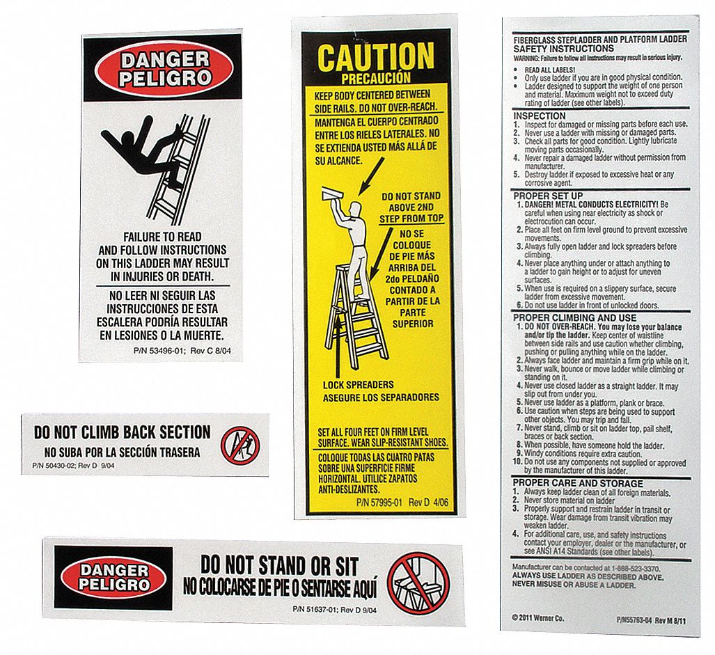 LABEL FRP STEP LDR LABEL REPL KIT CSA