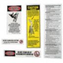 FG Stepladder Safety and Instructions Labels