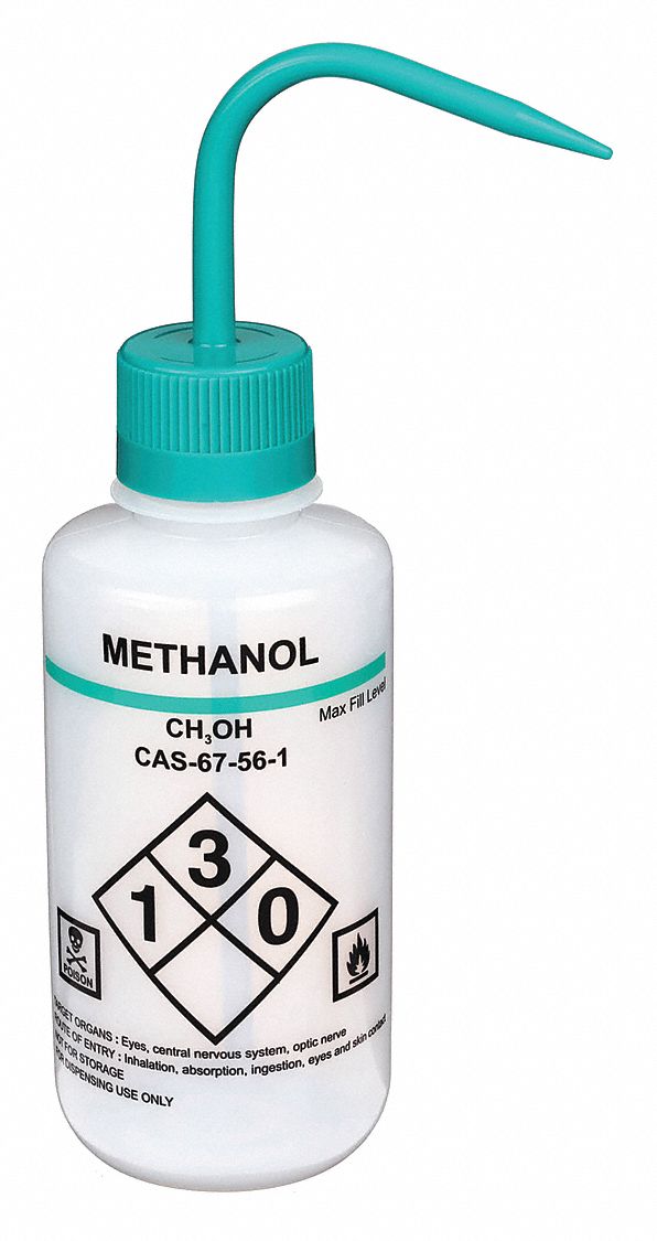 LAB SAFETY SUPPLY, 16 oz Labware Capacity English, LDPE, Wash Bottle