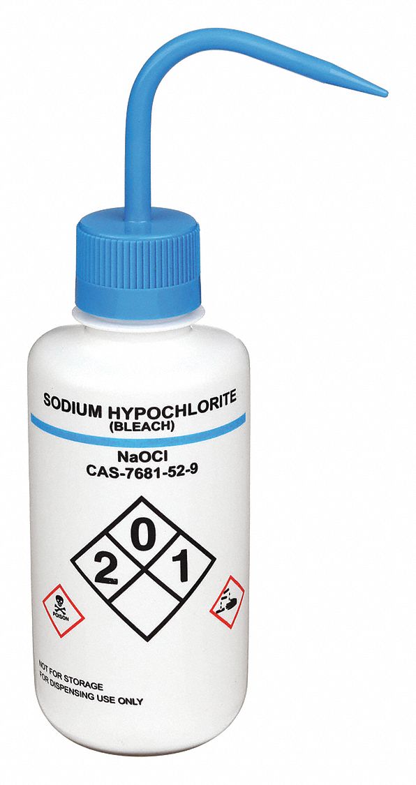 16 fl oz Capacity oz, 500 mL Capacity mL, Wash Bottle 24J896