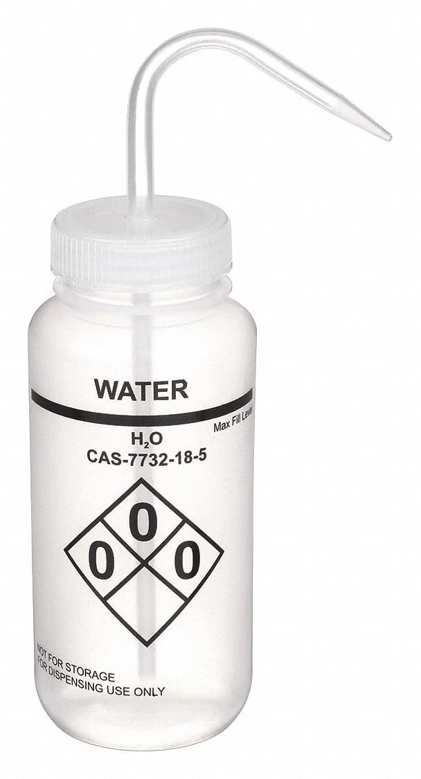 WASH BOTTLE,WATER,500 ML,PK6