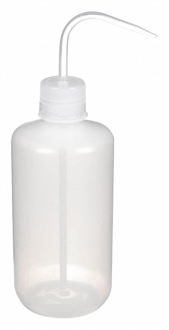 Wash Bottle: 32 fl oz Capacity - oz, 1 L Capacity - mL, No Imprinting or Write On, No Imprinting