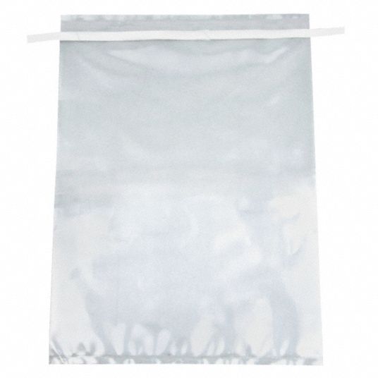 LAB SAFETY SUPPLY Sampling Bag, 15 in Length, 10 in Width, 120 oz ...