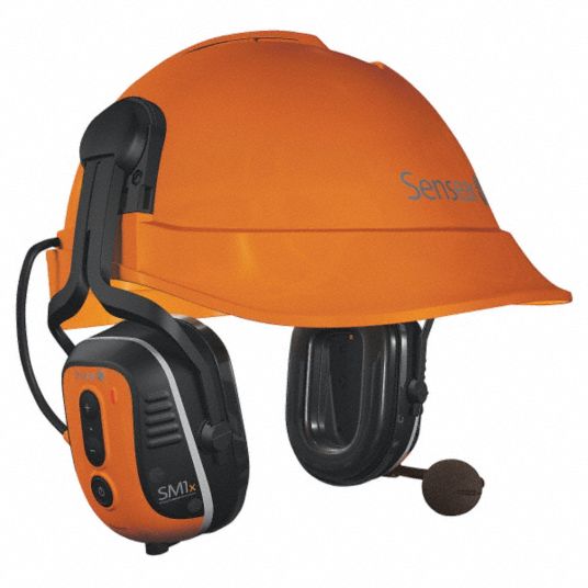 SENSEAR Hard Hat Mounted Electronic Ear Muffs, 23dB Noise Reduction