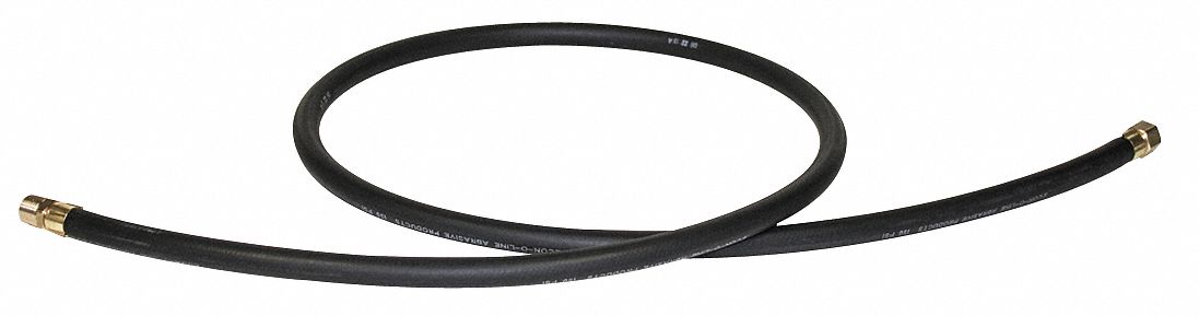Blasting Cabinet Air Hose: 3/8 in ID x 5 ft L, For Use With 101691G-A