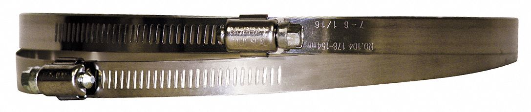 Glove Clamps: 7 in Dia, Steel, 2 PK