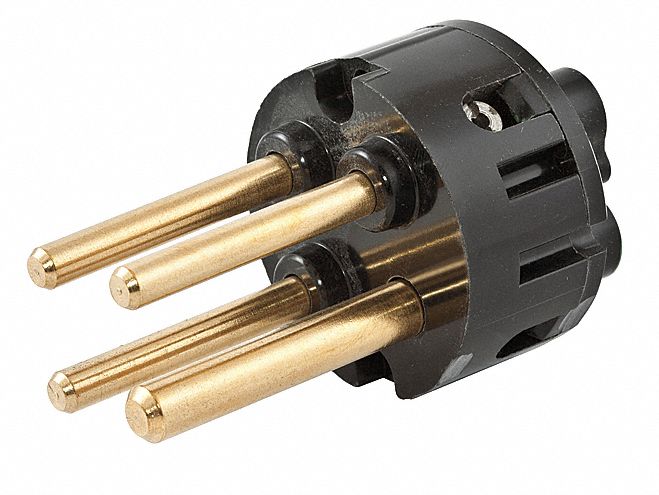 Interior, 4W, 20A, Male: 20 A, 125/250V AC, IEC Grounding, Male, 3 Poles, 4 Wires