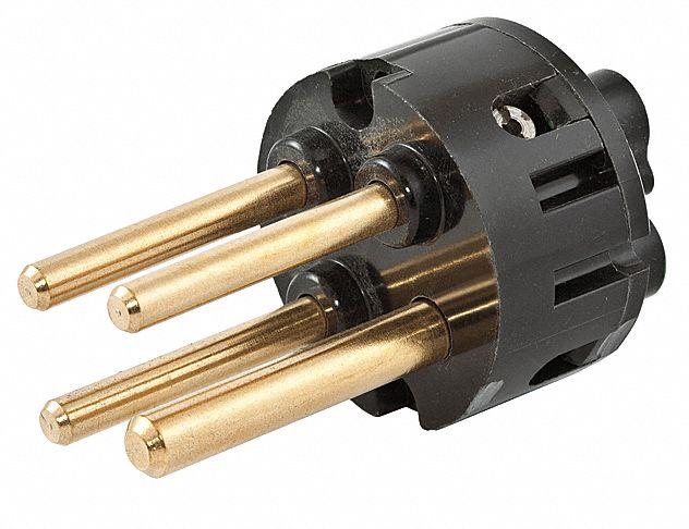 Interior for Plug: 30 A, 125/250V AC, IEC Grounding, Male, 3 Poles, 4 Wires