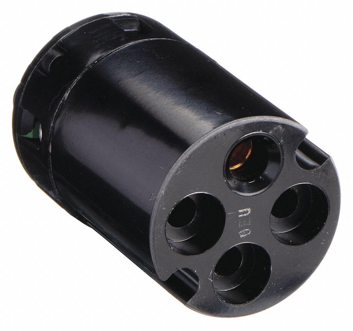 Replacement Iec Pin and Sleeve Interior: 30 A, 250V AC, IEC Grounding, Female, 3 Poles, 4 Wires