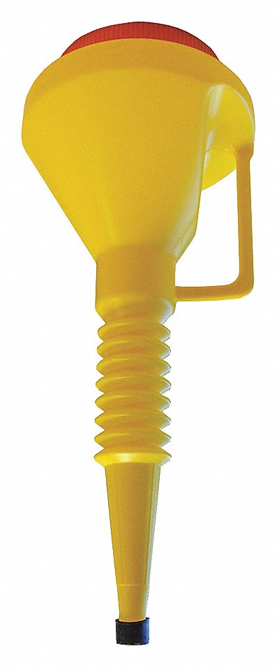 CLEAN FUNNEL, FLEXIBLE, YELLOW, 15 X 5/8 IN