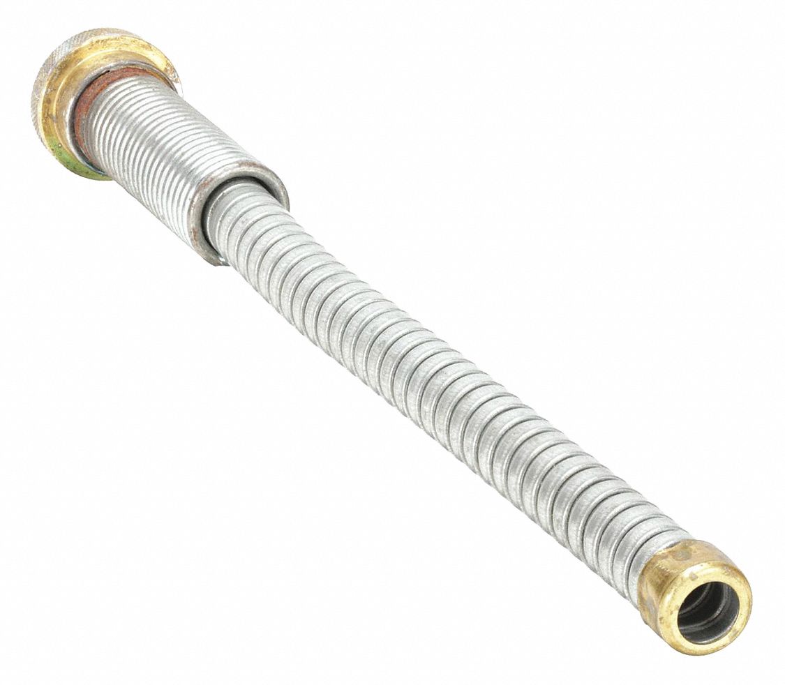 Fuel and Safety Can Spout: For Use With Eagle Type II Safety Cans, Steel, Gray