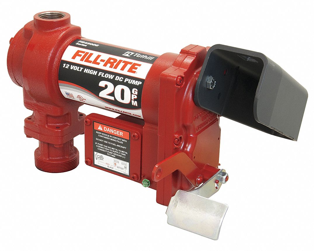 pump transfer 12v dc flow close grainger