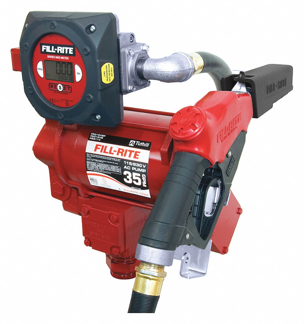 FILL-RITE PUMP 115/230V AC W/900DB METER - Fuel Transfer