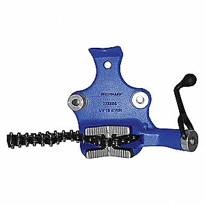BENCH CHAIN VISE,TOP SCREW,1/4-6 CP