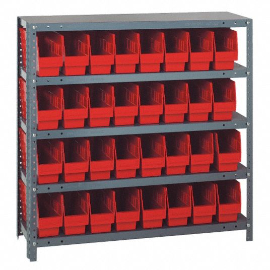 QUANTUM STORAGE SYSTEMS, 36 in x 12 in x 39 in, 1 Sided, Bin