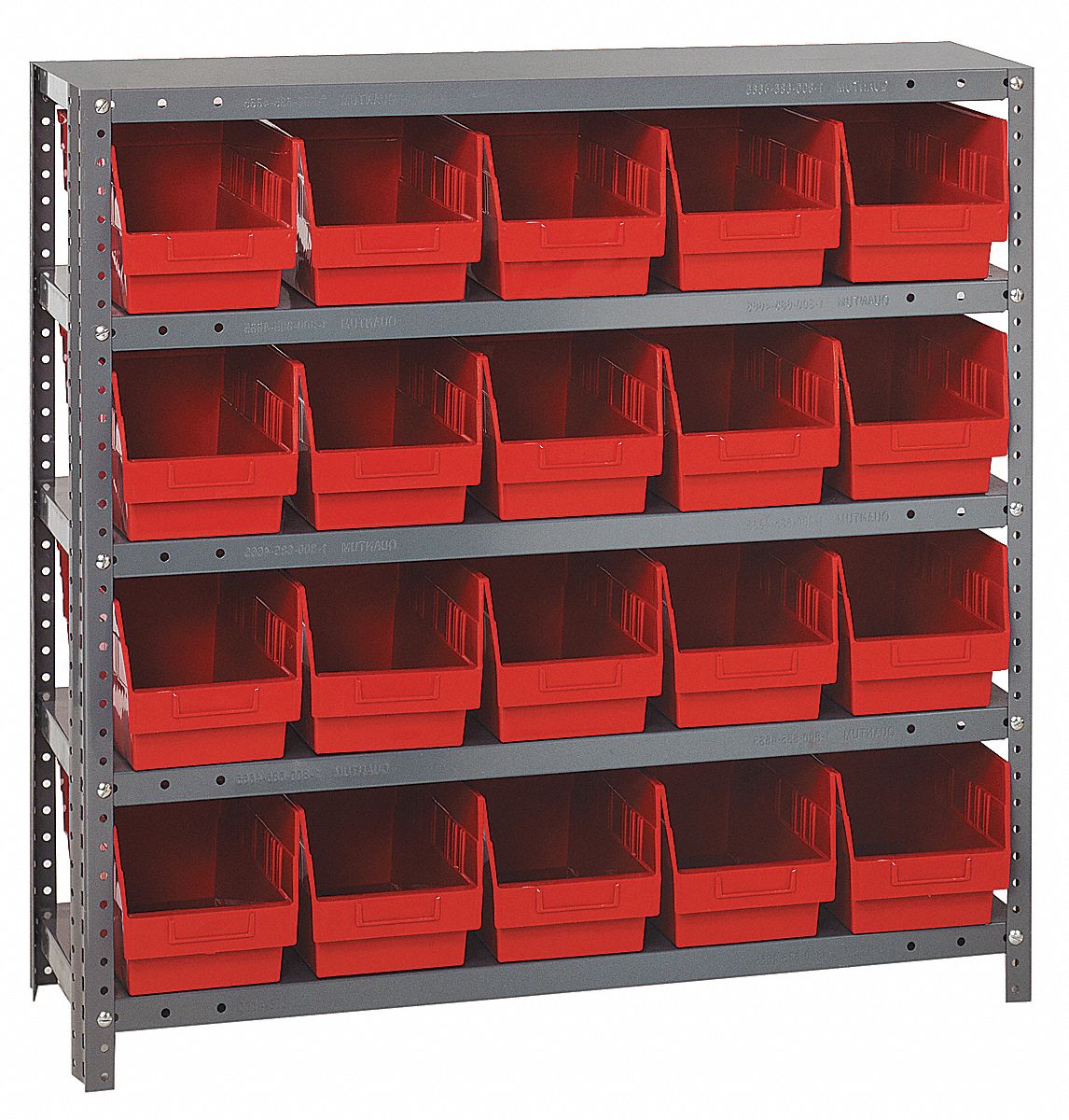 QUANTUM STORAGE SYSTEMS Steel Bin Shelving with 20 Bins, 36 inW x 12