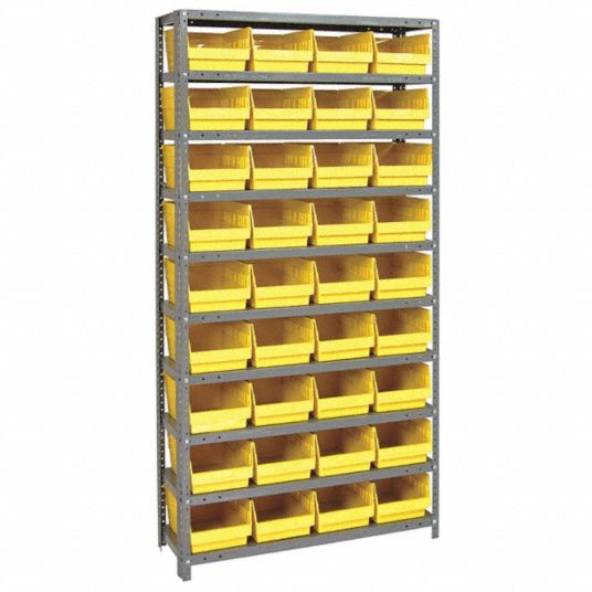 QUANTUM STORAGE SYSTEMS, 36 in x 12 in x 75 in, 1 Sided, Bin