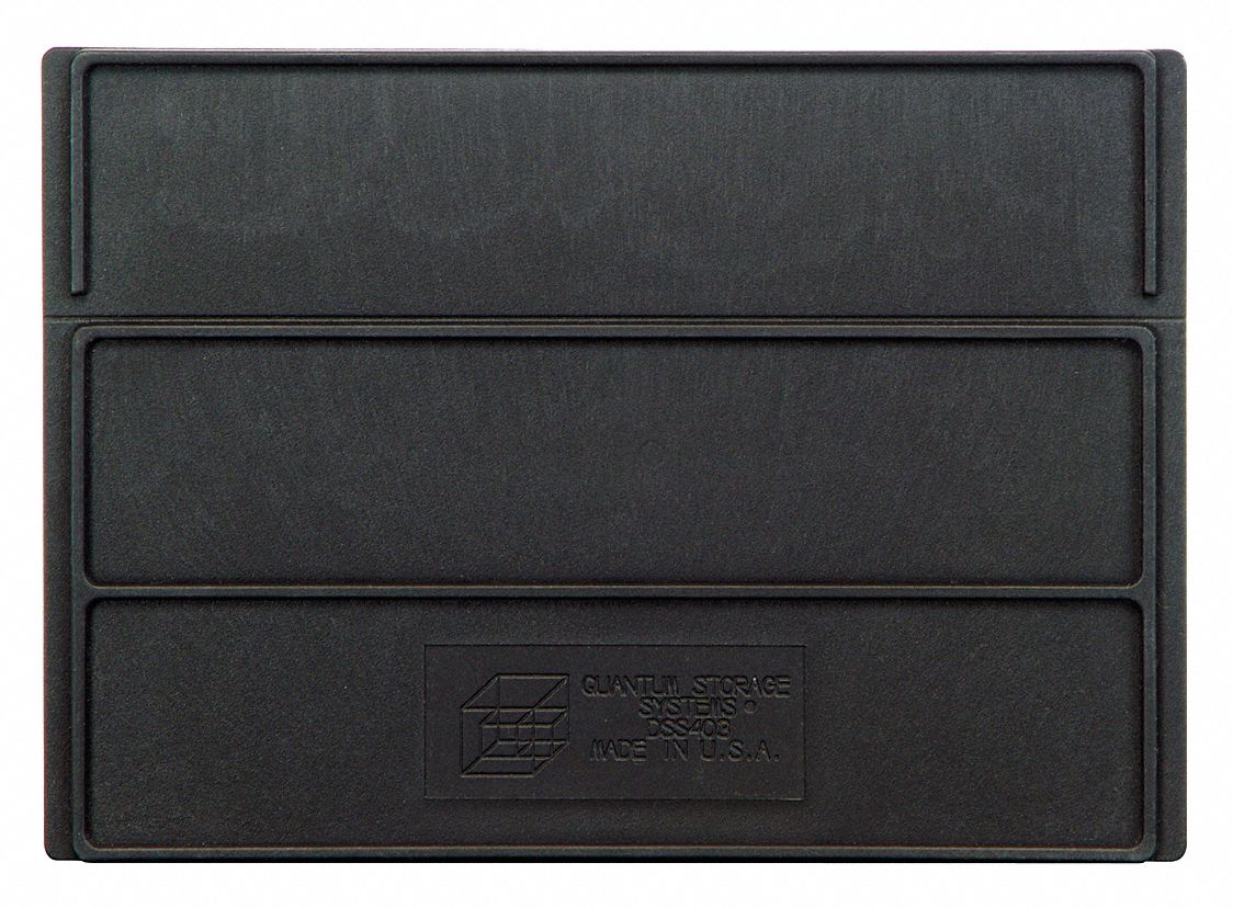 DIVIDER, 7¼ IN X 5¼ IN, BLACK, FOR 6 TO 12 IN BIN W RANGE, FOR MFR. SSB423,43,63,83, 6 PK