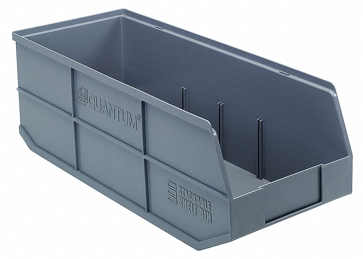 QUANTUM STORAGE SYSTEMS Shelf Bin 20 1/2 in Overall Lg, 8 1/4 in x 7
