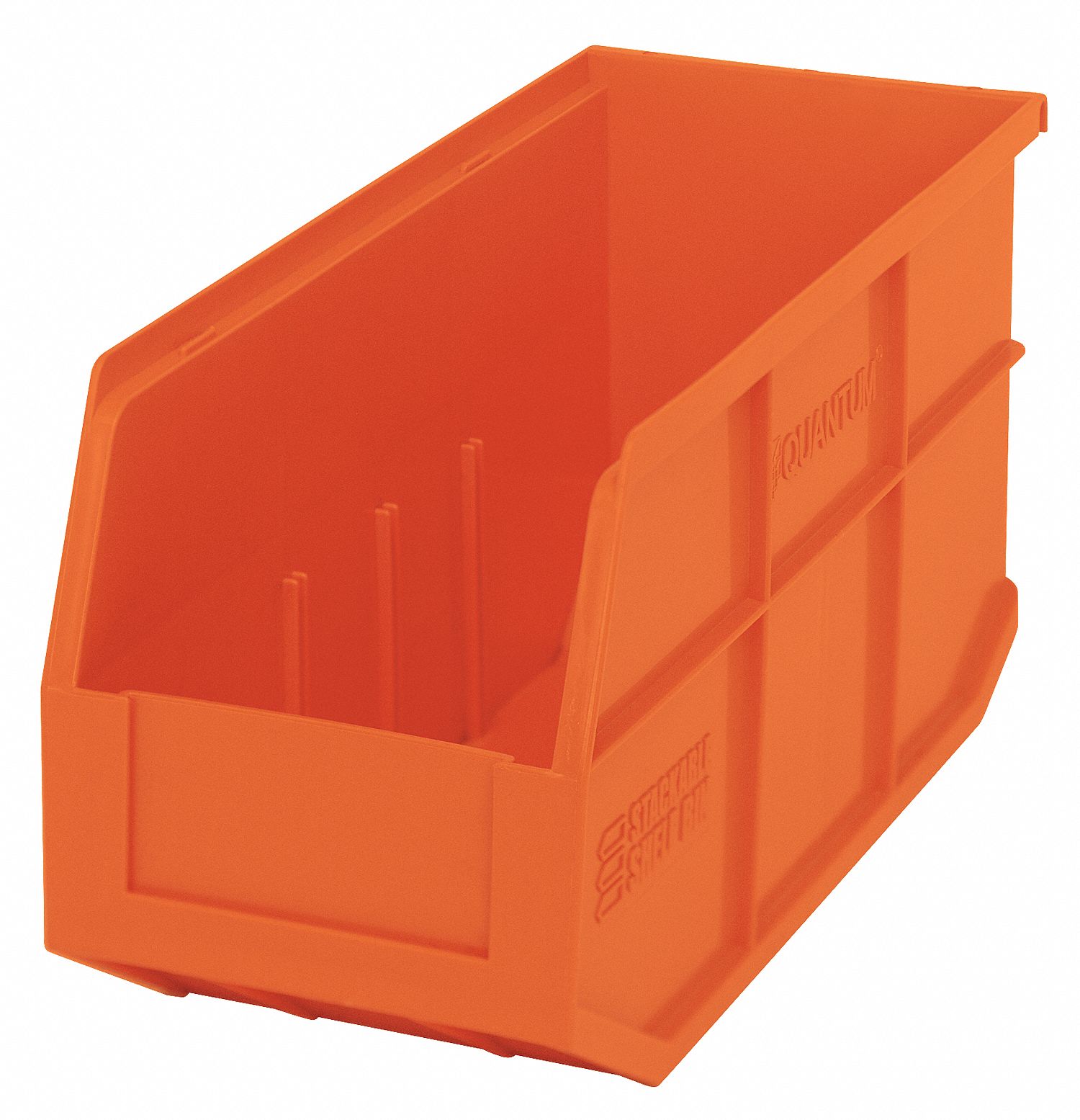 QUANTUM STORAGE SYSTEMS Shelf Bin, Orange, 7 inH x 14 inL x 6 inW, 1EA