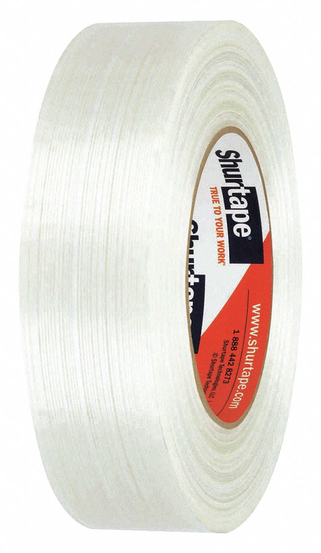 SHURTAPE Strapping Tape, GS Series, Heavy Duty, Tape WxL 1.50 in x 180