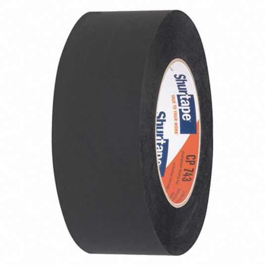 Shurtape Part # 172801 - Shurtape Cp 743 1.88 In. X 60 Yds. 48 Mm X 55 M  6.5 Mil Black Photographic Black Masking Tape (1-Case, 24-Rolls) - Art &  Drafting Tapes - Home Depot Pro