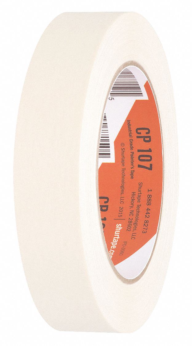 MASKING TAPE, 15/16 IN X 60 YARD, 4.9 MIL THICK, INDOOR, RUBBER ADHESIVE, 36 PK