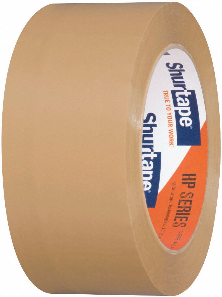 SHURTAPE Packaging Tape, Tan, Rubber Tape Adhesive, Tape Application Hand 24K325HP 200 Grainger