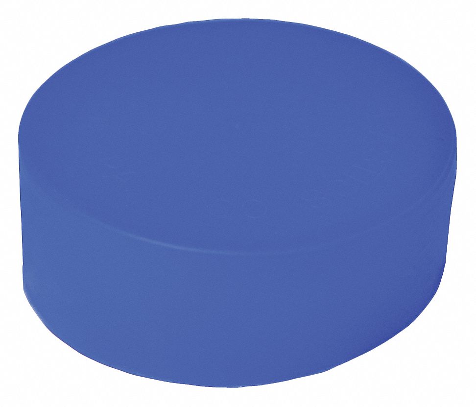 End Cap: Plastic, 3 in Overall Dia, 1 in Overall Lg, Push-On