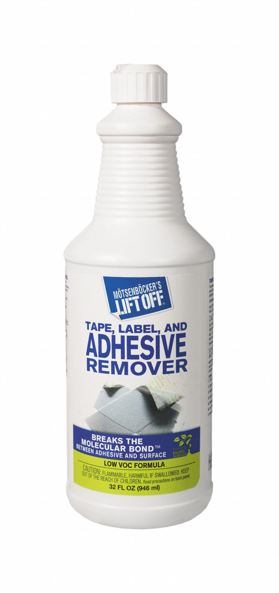 Tape and Adhesive Remover: Bottle, 32 oz Container Size, Ready to Use, 6 PK