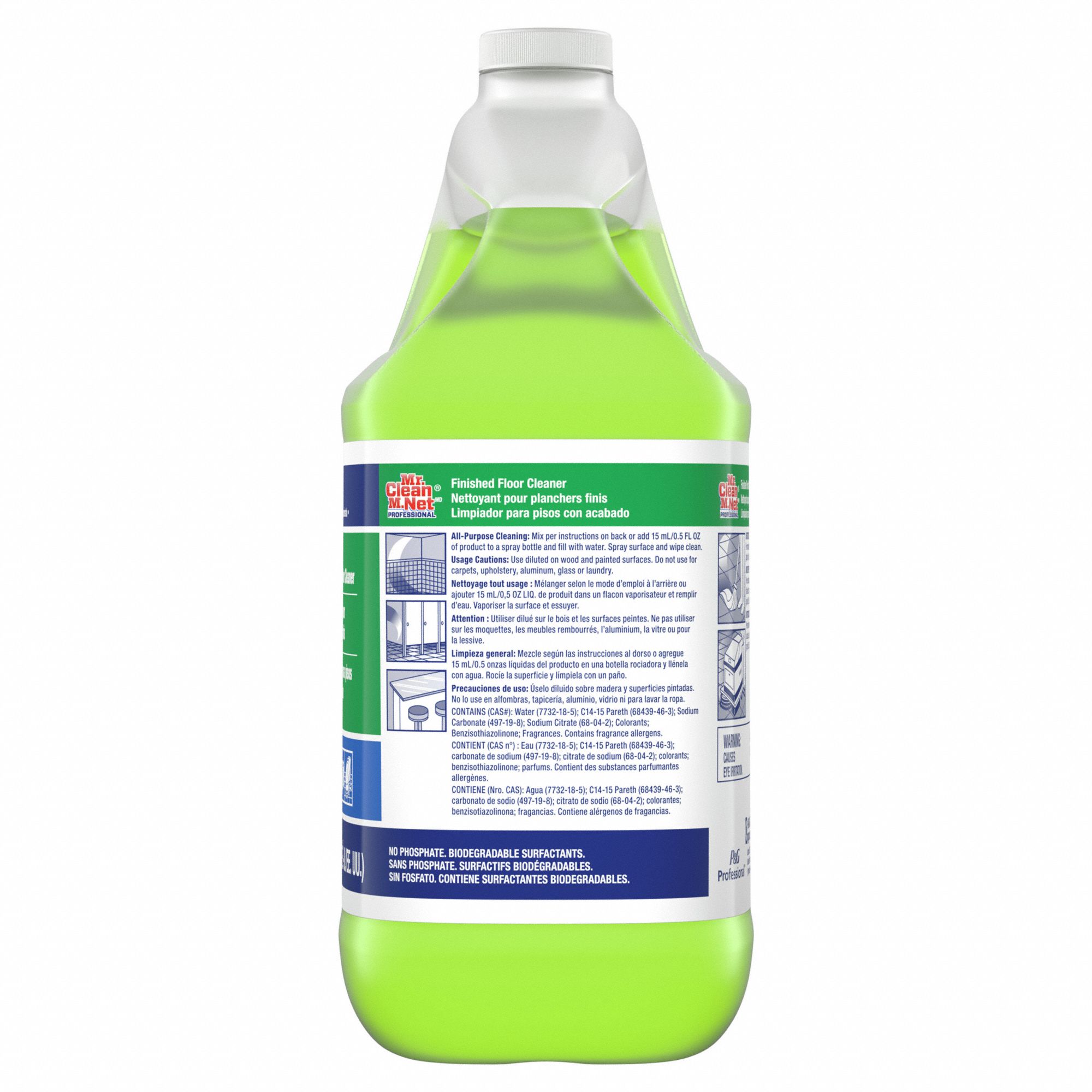 MR. CLEAN Floor Cleaner Jug, 1 gal Container Size, Concentrated