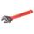 ADJUSTABLE WRENCH, ALLOY STEEL, ERGONOMIC HANDLE, CUSHION GRIP, METRIC, SAE, BLACK OXIDE, POLISHED FINISH, 8 IN L