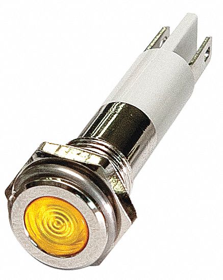 GRAINGER APPROVED Flat Indicator Light, LED Lamp Type, 12V DC Voltage ...