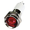 Luz Indicadora Saliente, Tipo LED, Voltaje 120VCA, Diámetro del Montaje de 12mm, Color Rojo