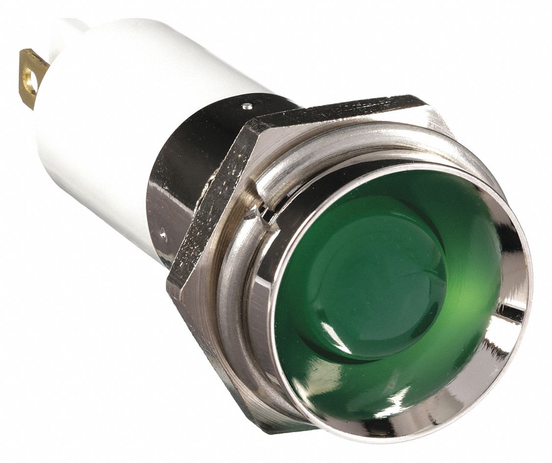 APPROVED VENDOR PROTRUDE INDICATOR LIGHT,GREEN,110V - Panel Indicator ...