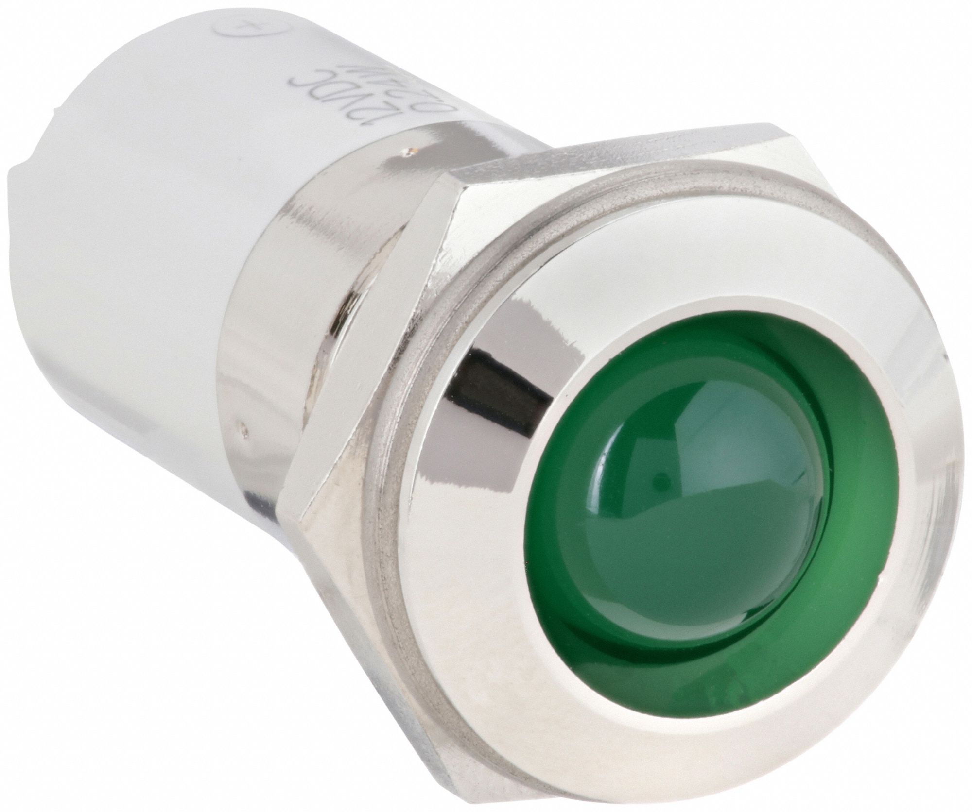 Raised Panel Light: 16 mm Panel Mounting Hole Dia, LED, Green, Raised Head, M16