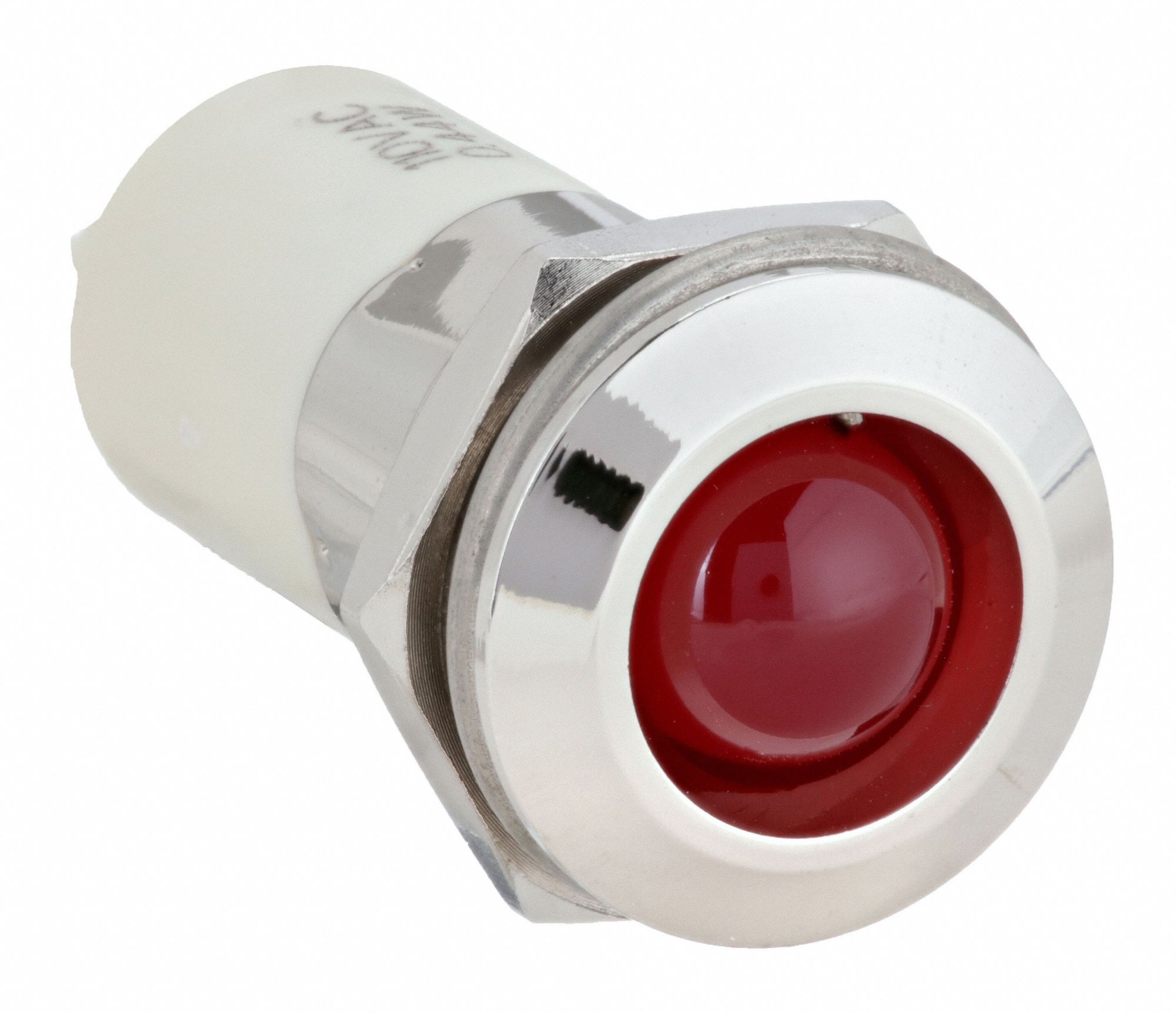 Raised Panel Light: 16 mm Panel Mounting Hole Dia, LED, Red, Raised Head, M16