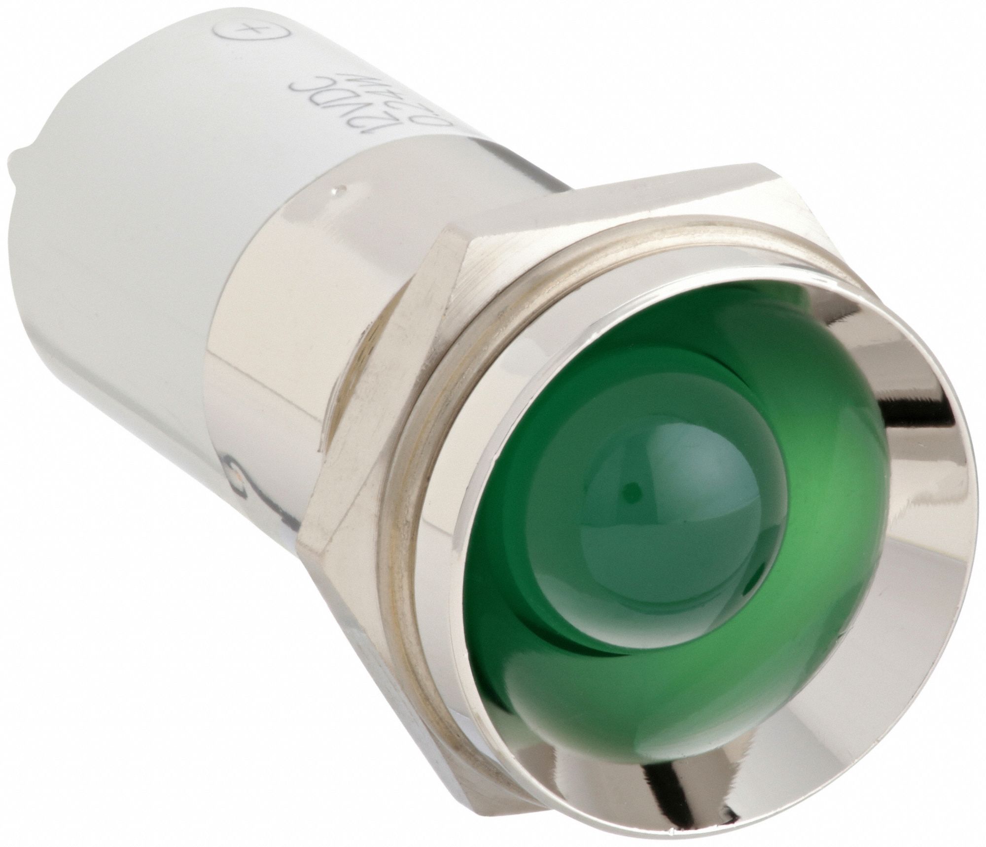 Protruding Panel Light: 16 mm Panel Mounting Hole Dia, LED, Green, Protruding Head