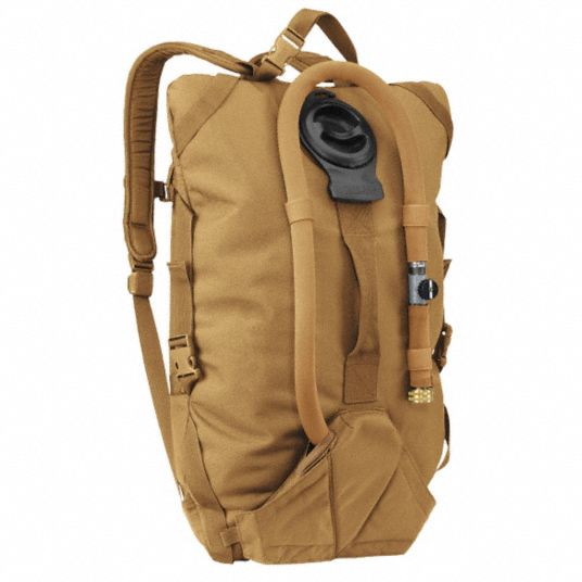 CAMELBAK Hydration Pack: 845 oz/25 L, Tan, 2 in Dp, 22 in Lg, 17 in Wd