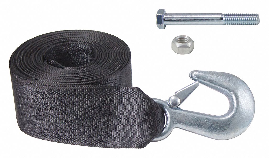 Strap,15 Ft. w/Hook, Strap Steel