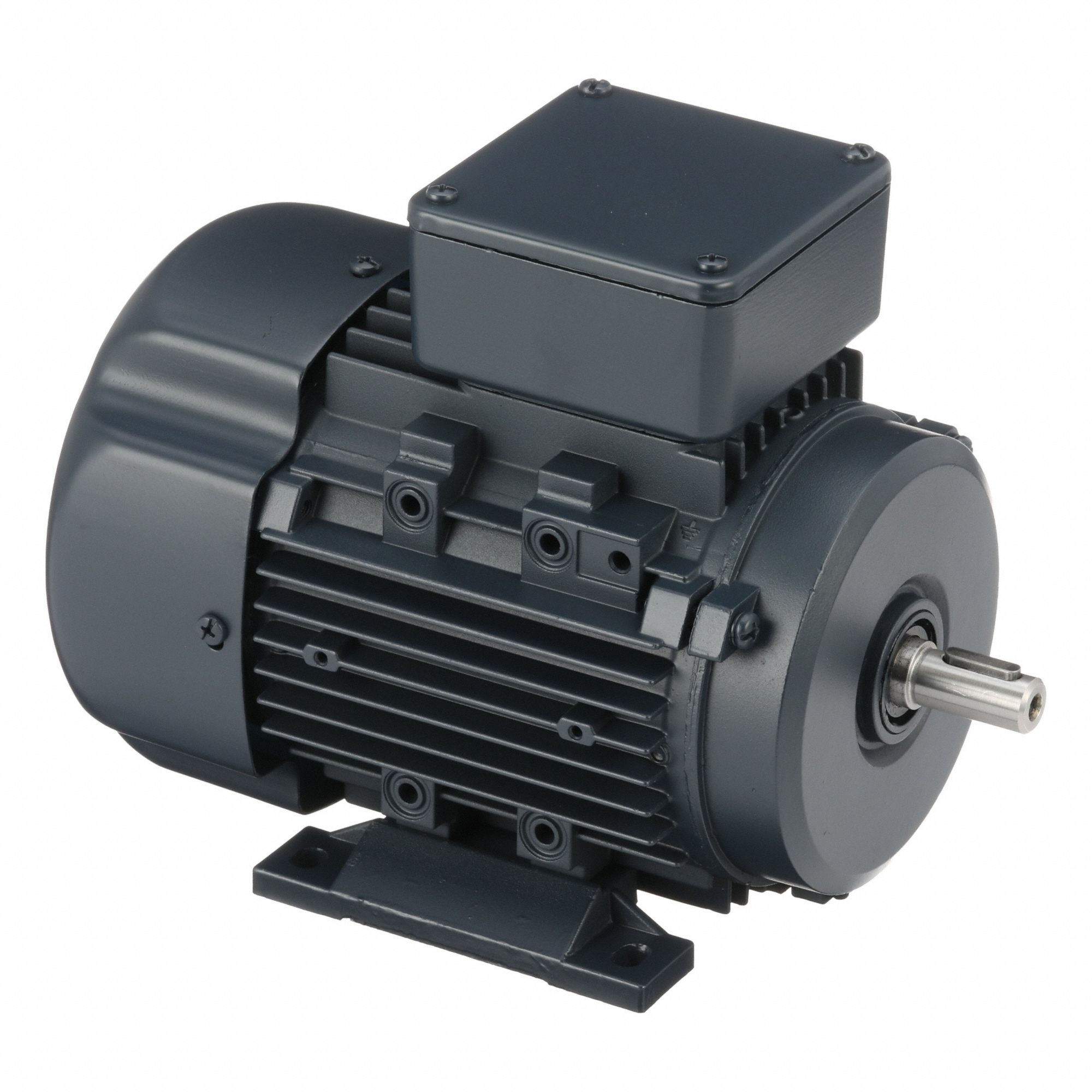 Metric Motor: 1/2 hp, Rigid Base Mount, 71 Frame Size, Totally Enclosed Fan Cooled, 1695 RPM