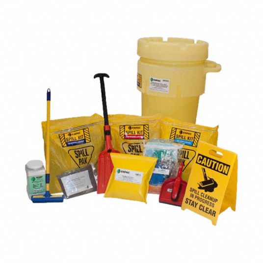 ENPAC, 39 gal Volume Absorbed Per Kit, PPE Spill Pak, Spill Kit ...