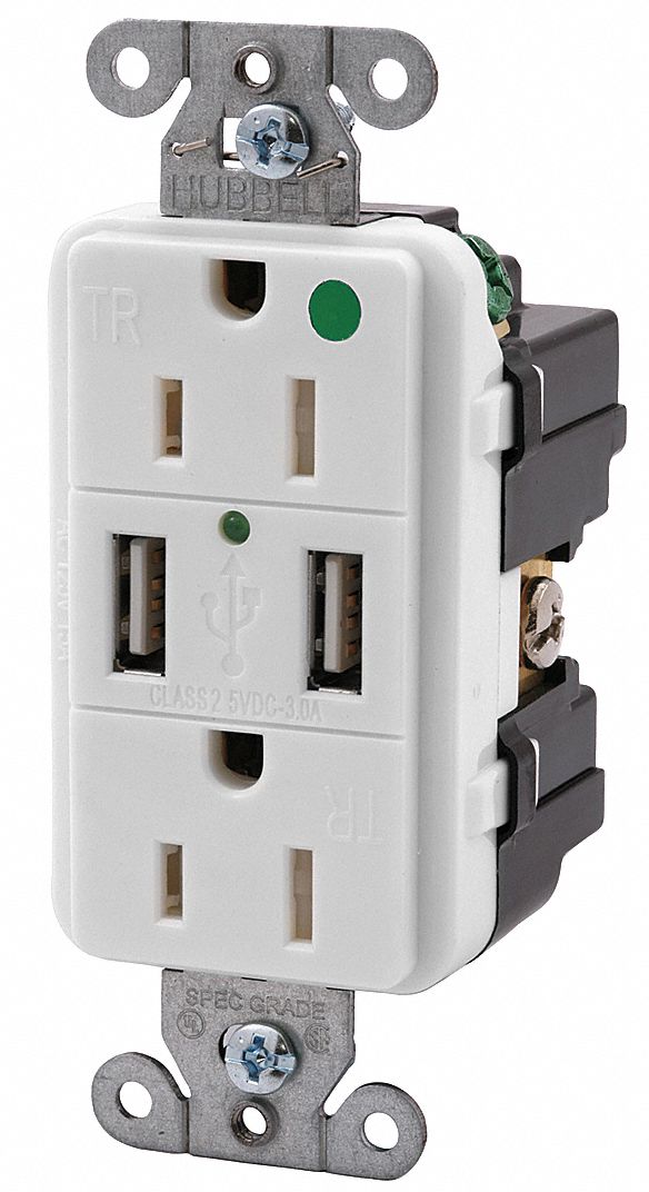 HUBBELL WIRING DEVICE-KELLEMS 15A Hospital Grade