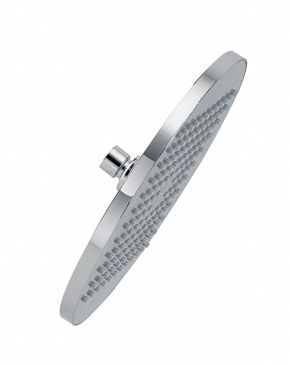 Fixed Showerhead: Modern Rain Showerhead, 2.5 gpm Fixed Showerhead Flow Rate, Rain