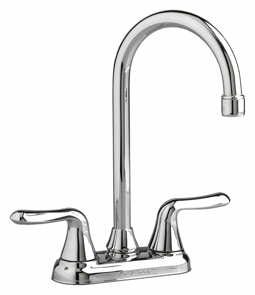 Chrome, Gooseneck, Kitchen Sink Faucet, Manual Faucet Activation, 2.20 gpm Grainger